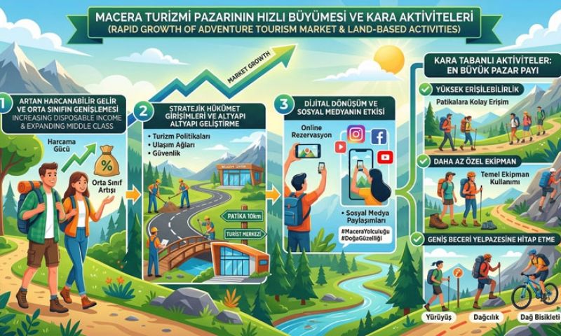 Macera turizmi pazarı 2034’te 1,9 milyar doları aşacak