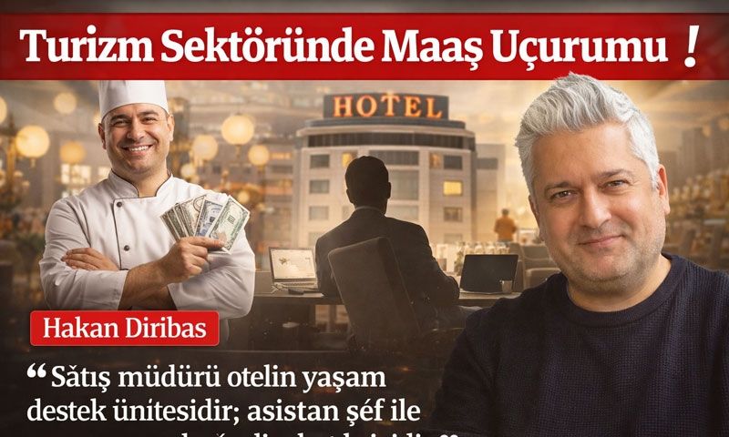 Hakan Diribaş: ‘’Otelcilikte departmanlar arası maaş uçurumu büyüyor’’