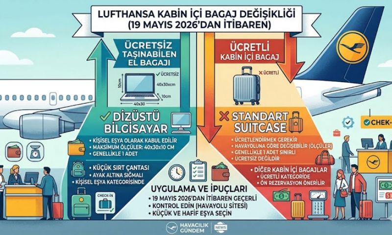 Hava yolu devi el bagajını ücretli yaptı