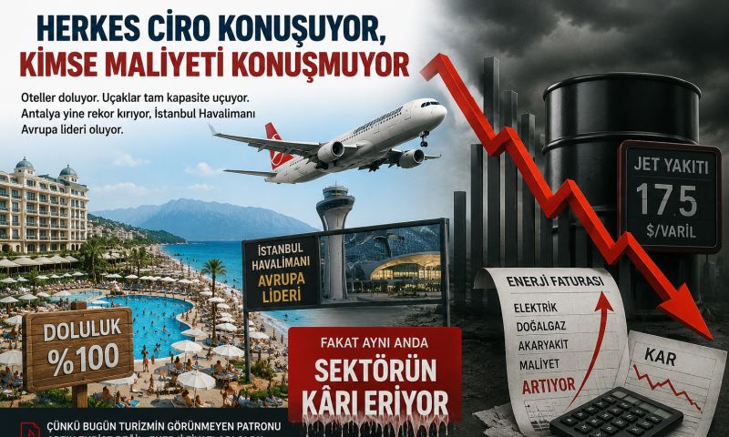 Turizm büyüyor ama sektörün kasası eriyor