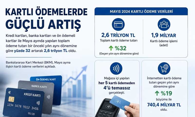 Kartlı ödemede büyük artış