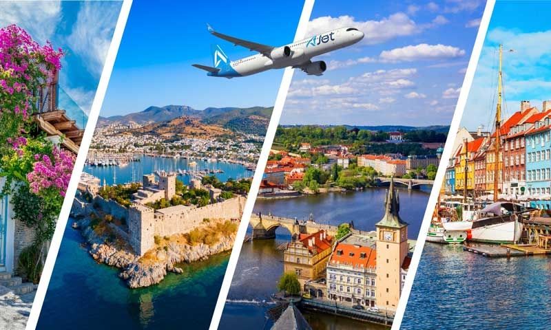  AJet Bodrum'dan Avrupa'nın 13 şehrine hava köprüsü kuruyor