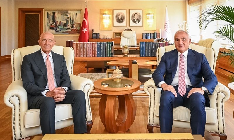 Bakan Ersoy, ABD’nin Ankara Büyükelçisi Tom Barrack’ı ağırladı