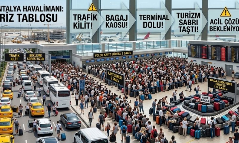 Antalya Havalimanı'nda Sezonun Zirvesinde Yaşanan Kriz turizm Sektörünü İsyan Ettirdi