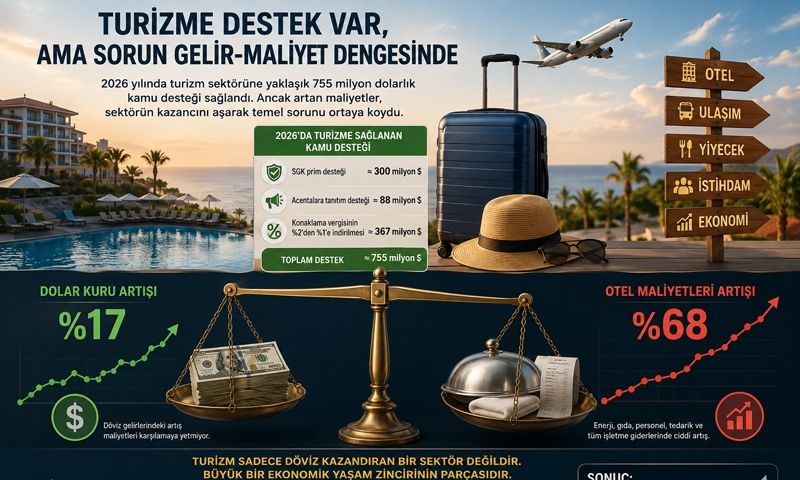 Turizm sektörüne 755 Milyon Dolarlık kamu desteği yetmedi