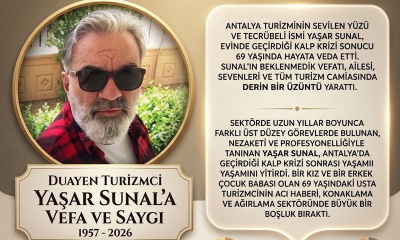 Antalya turizm camiasını yasa boğan kayıp