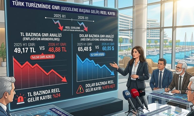 Otellerin geceleme başı gelirinde reel Kayıp %24’e ulaştı