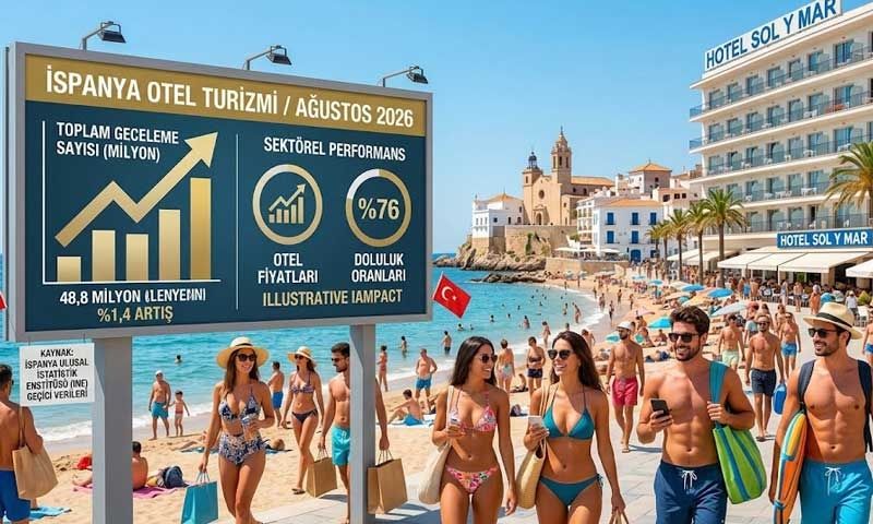 İspanya’da gecelemeler artarken konaklama süreleri kısaldı