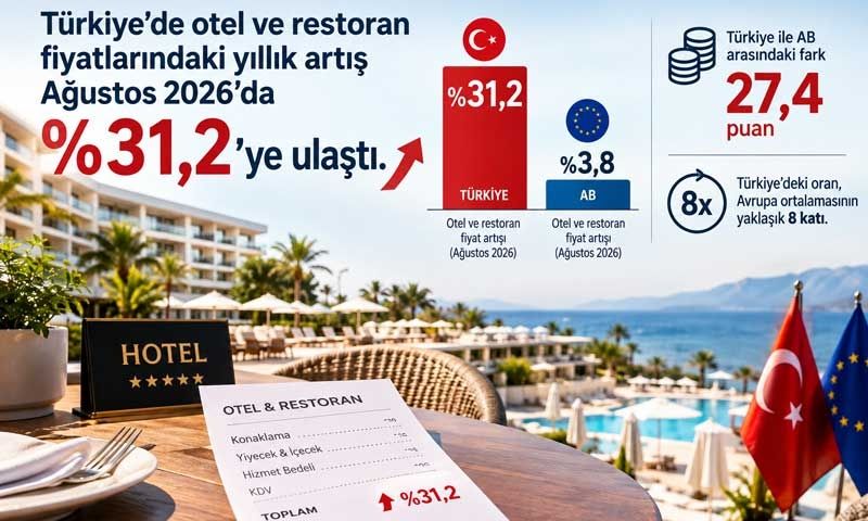 Türkiye'de turizm enflasyonu Avrupa ortalamasının 8 katı