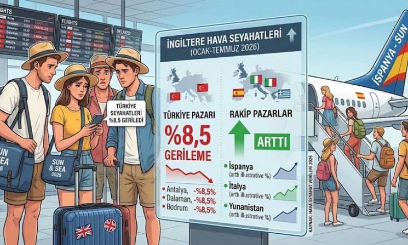 İngiliz turistin Türkiye’ye yönelik seyahatleri geriledi