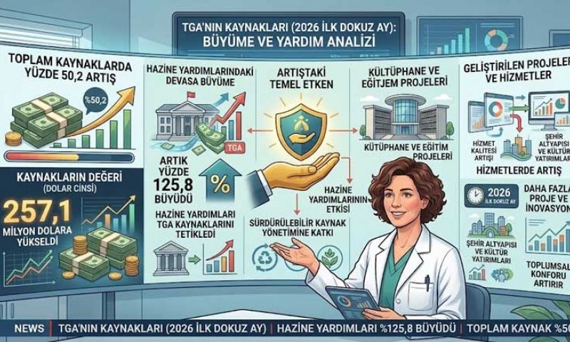 TGA’nın toplam kaynakları yüzde 50,2 artarak 257,1 milyon dolara yükseldi